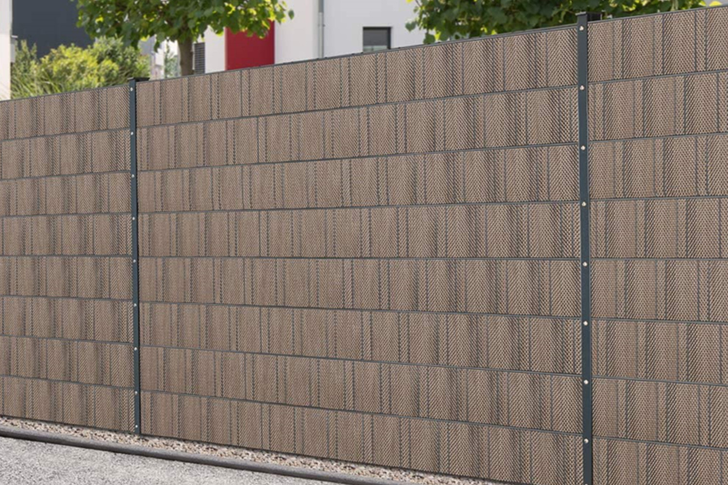 UND-GF004-830gsm Rattan Strip Fence 