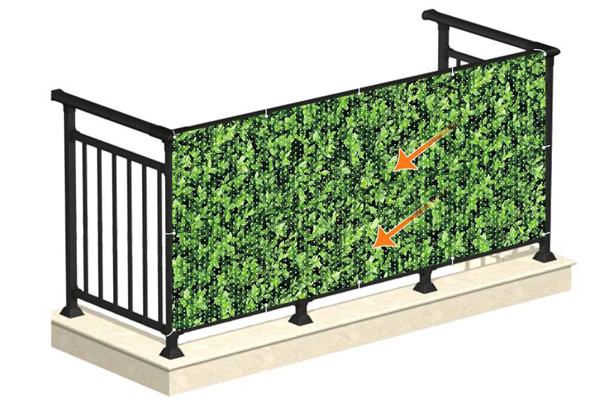 UND-BF002-Ventilated PVC Balcony Screen